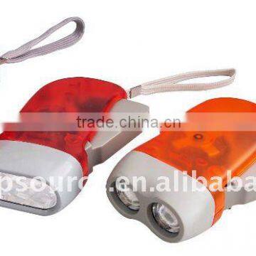 Rechargeable Battery Dynamo Flashlight