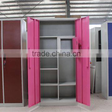 Luoyang High Quality 3 Door Practical Bedroom Designer Almirah Wardrobe With Mirro photo-5
