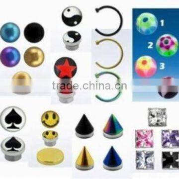 Fake Nose Lip Belly Tragus Tongue Piercing Magnetic Stud Ring