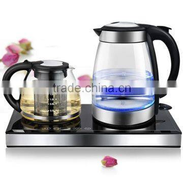 electric kettle, glass electric kettle, electric glass kettle,electric kettle with tray set