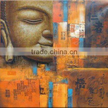 fx-0057 (buddha oil painting,abstract oil painting,modern art oil painting)