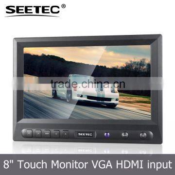 8 inch 16:9 screen high brightness 450cd/m2 stand bracket mounting backlight led monitor bracket