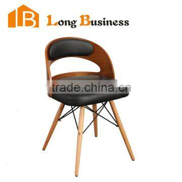 Factory best selling high quality New design wood and leather bar chair