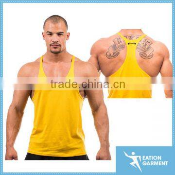 Fitness gym mens stretch fit tank top performance stringer plus size bodies jersey tanks