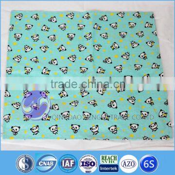 wholesale custom printed panda cotton fabric kids table cloth