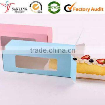 Pull-out Drawer sliding dessert box with double sizes window