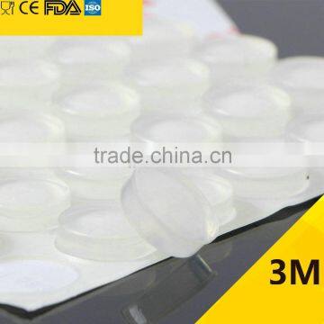 Special Offer 16*5mm Hemispherical Clear 3M Self-adhesive Silicone Rubber Feet Bumper Pads photo-2