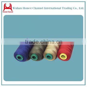 Colorful TFO 50/2 50/3 Plastic Core Dyed Polyester Yarn / Thread For Sewing Machine
