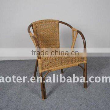 Rattan chair with bamboo looking