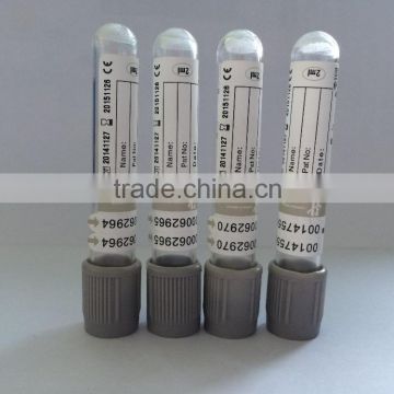 sodium fluoride/EDTA vacuum blood collection tube CE marked