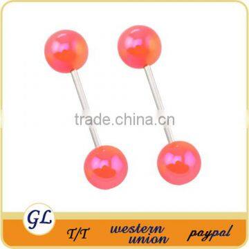 Straight Plastic Ball Barbell Short Cartilage Earring Piercing Barbell