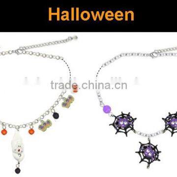 Fashion metal Halloween series pendant necklace jewelry set ,Customized Colors or LOGO and OEM design accept