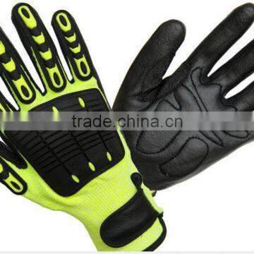 Anti-cut high impact resistant TPR glove Foam nitrile plan coated