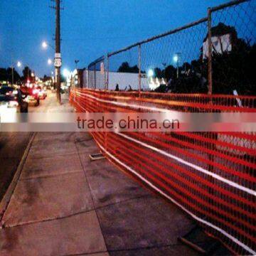 orange plastic fencing mesh