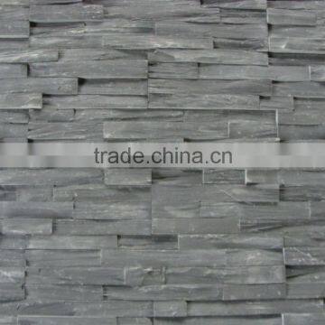 popular Chinese black slate flexible stone veneer