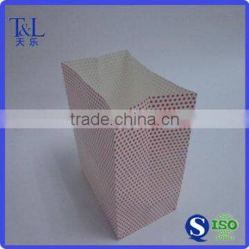 Cute open top red dot paper bag, red dots gift paper bag