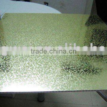 transfer print pvc panel (golden pattern )