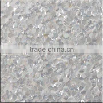 White Mother of Pearl Seamless Mosaic Tile for Furniture