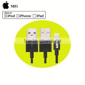 Colorful 1M flat 8pin to usb data cable with MFi for phone