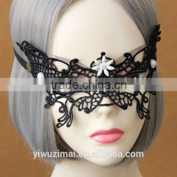 Black Lace flower butterfly mask half face women's accessories high quality mask