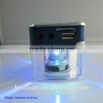 Music Cube Speaker Radio For MP3 Memory Card U-stick Mobile Phone Computer