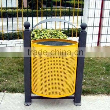 Professional urban street furniture supplier outdoor street dustbin steel street bin outdoor