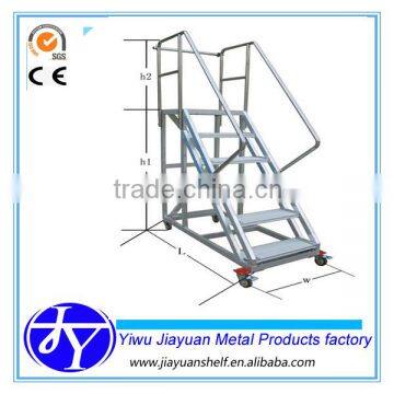 warehhouse ladder cart with platform