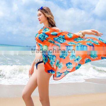 Ladies Chiffon Sarong Scarf Dress Wrap Pareo Beach Bikini set Cover up Swimwear