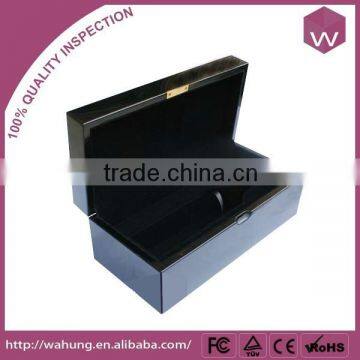 Eco-Friendly Disposable Plastic Wine Box Packing Black Storage Gift Box For Wine