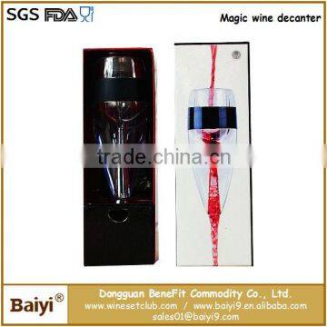 Manufacturer sale quick magic wine decanter/aerator with FDA