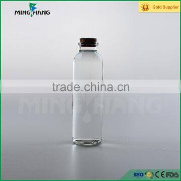350ml/500ml Clear Drinking Glass Bottle,juice Bottle With Cork photo-3