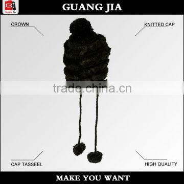 fashion good quality the hat made of mink knitted