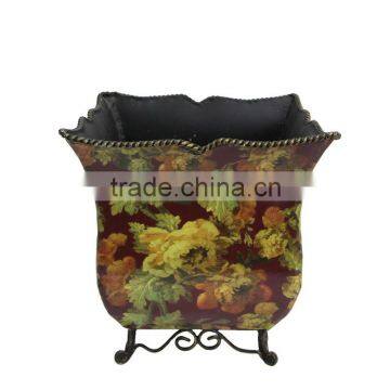 Colourful Square Iron Flower Pots