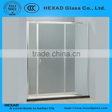 SLIDING SCREEN TEMPERED GLASS BATHROOM// PERSONAL CUSTOMIZE//HEXAD GLASS &HEXAD INDUSTRIES