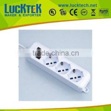 3 WAY ITALY TYPE POWER STRIP EXTENSION SOCKET