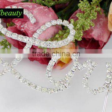 Wholesale Monogram Western Rhinestone Wedding Cake Toppers