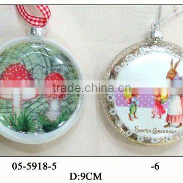 (05-5918)beautiful glass decorations for Easter gift