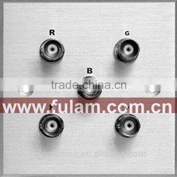 Aluminum 86 type AV access Wall panel plateSwitch