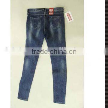 Casual Ladies Jeans Top Design With Little Ripped photo-3