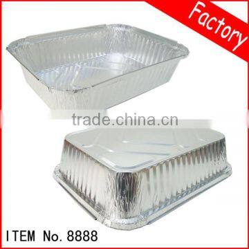 fast food packaging Eco-Friendly Airline Coated Meal Aluminum Foil Container