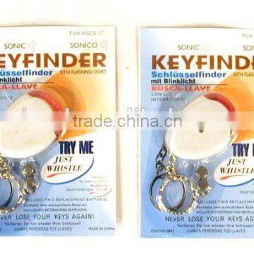 whistle key finder with flash red LED and beep sound