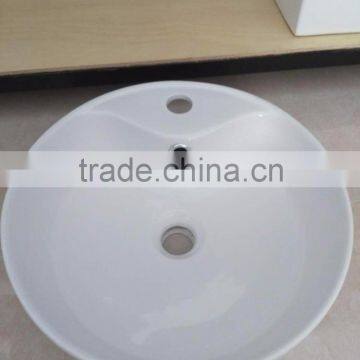 Sanitary Ware Ceramic Basin White Round Shape Single Hole Wash Basin New Desigh Hot Sale Best Quality Art Basin YB002 photo-4