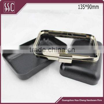 5.5*3.5inch box clutch frame, box purse frame supplier, metal purse frame made in China