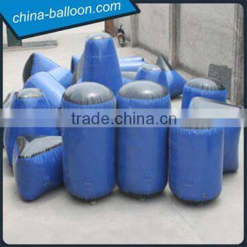 Blue Color Inflatable Paintball Bunker,psp Inflatable Bunker Barrier Game for Adults