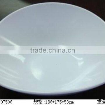 Melamine nice design white triangular bowl