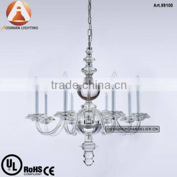 8 Light Fashionable Style K9 Crystal Chandelier Lamp