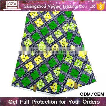 Online wholesale 4 way stretch 100% cotton african george fabric from india with blouse