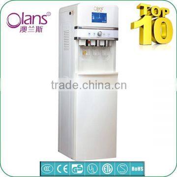 freestanding water dispenser with refrigerator