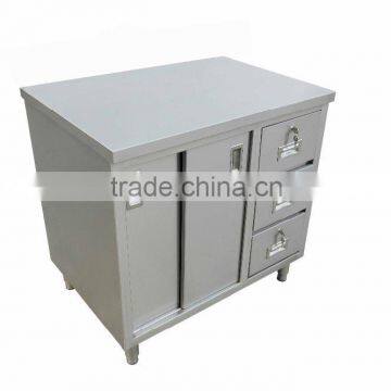 NSF Approval Stainless Steel Kitchen Cabinet With Three Drawers/ Commercial Cabinet photo-2