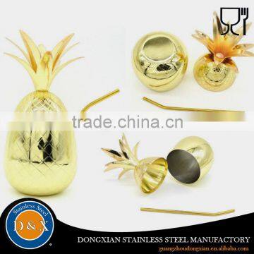 Customized stainless steel gold plated large cocktails drinks mugs                        
                                                Quality Choice